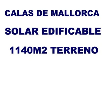 Venta Solares urbanos Calas de Mallorca